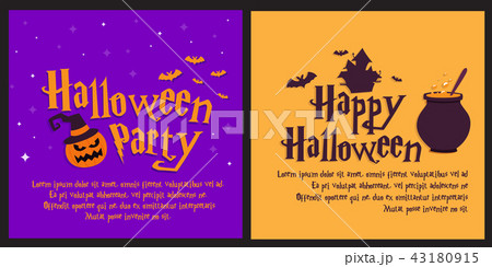 Halloween banner vector illustration Halloween banner vector illustration 43180915