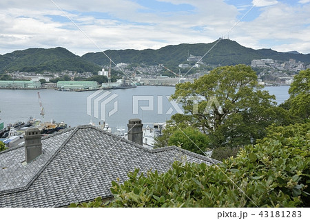 長崎市街地、南山手の街並み 43181283