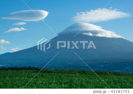 笠雲と富士山 43181755