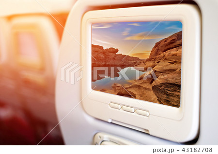 Aircraft In flight seat-back TV screen 43182708