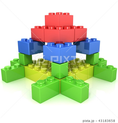 Toy for children, colorful castle construction 43183658