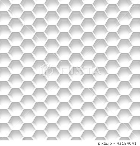 Black and white honeycomb. Abstract background. 3D 43184041