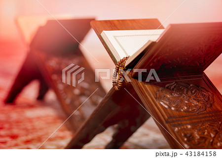 Quran in the mosque - open for prayers. Quran in the mosque - open for prayers. 43184158