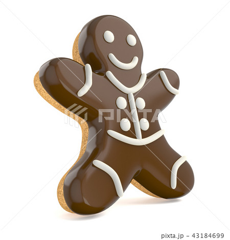Christmas gingerbread man decorated Christmas gingerbread man decorated 43184699
