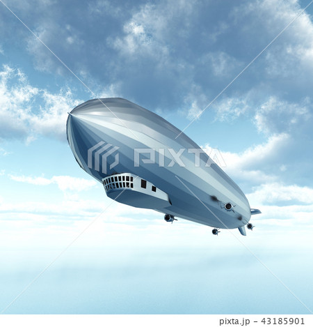 Airship over the sea 43185901