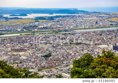 山上の丸より望む鳥取市街並み 山上の丸より望む鳥取市街並み 43186093