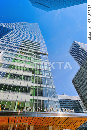 Bank of America Tower and urban cityscape  43186358