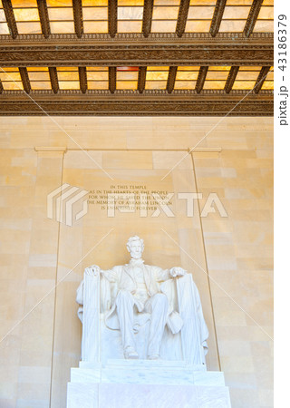 Washington, USA, Monument for Abraham Lincoln. Washington, USA, Monument for Abraham Lincoln. 43186379