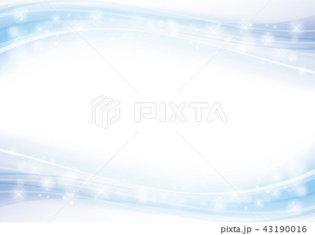 ウェーブ　ライン　アブストラクト　波　背景　上下　青 43190016