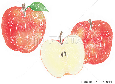 りんごのイラスト素材 43191644 Pixta
