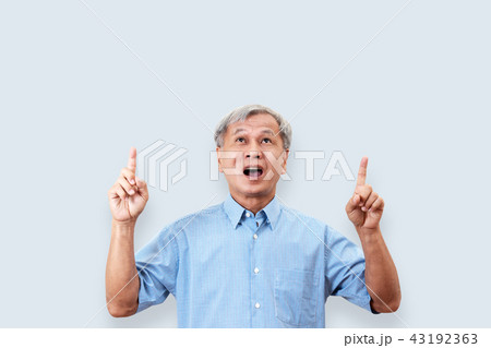 Portrait of happy senior asian man Portrait of happy senior asian man 43192363