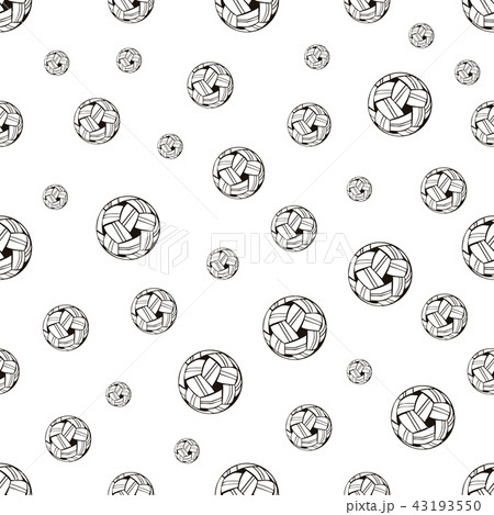 seamless pattern with sepak takraw 43193550