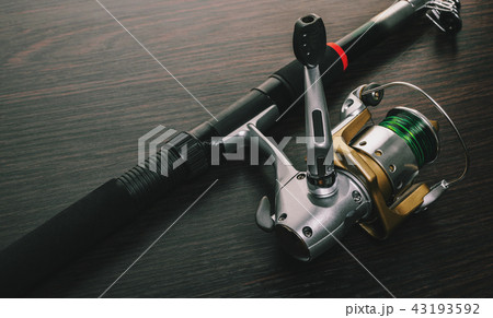 fishing rod with a coil 43193592