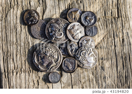 some Greek ancient coins some Greek ancient coins 43194820