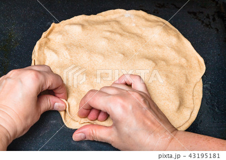 fastening of edges of the raw filled pie fastening of edges of the raw filled pie 43195181