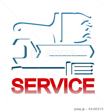 Service symbol with tool 43195573