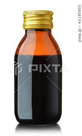 Front view medical glass bottle Front view medical glass bottle 43195605