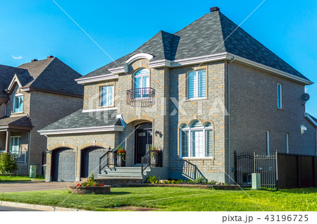 Luxury house in Montreal, Canada against blue sky 43196725