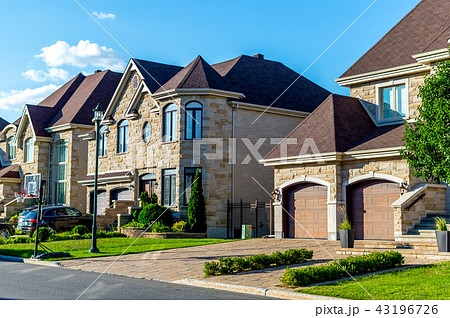 Luxury house in Montreal, Canada against blue sky 43196726