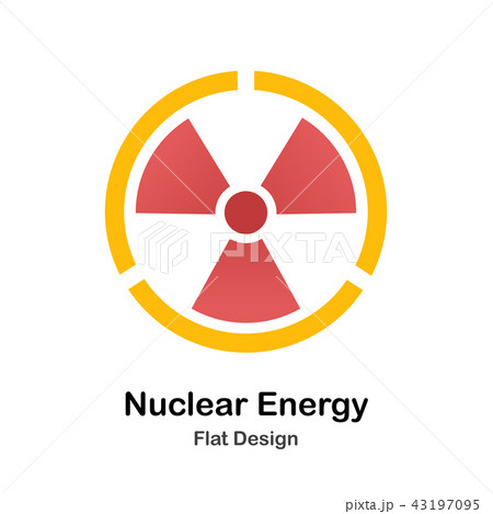 Nuclear Energy Flat Illustration 43197095