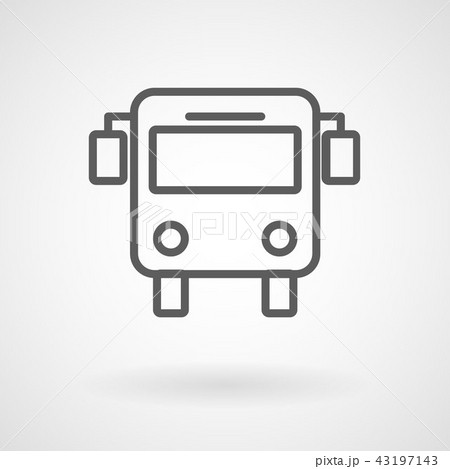 Bus public transportation flat icon, vector Bus public transportation flat icon, vector 43197143