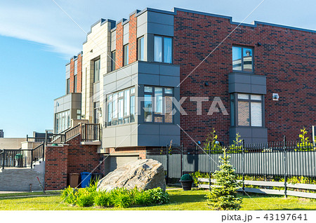 Expensive modern house with huge windows in Montre 43197641