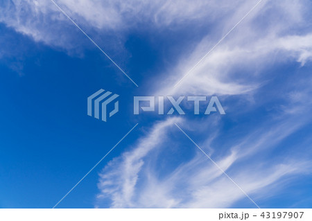 背景用　空と雲　青空 43197907