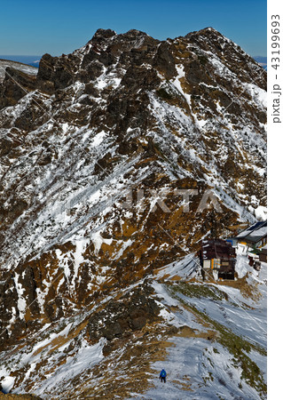 八ヶ岳連峰・赤岳の登りから見る横岳稜線 43199693