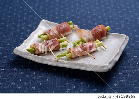 ベーコンのアスパラ巻き 43199868