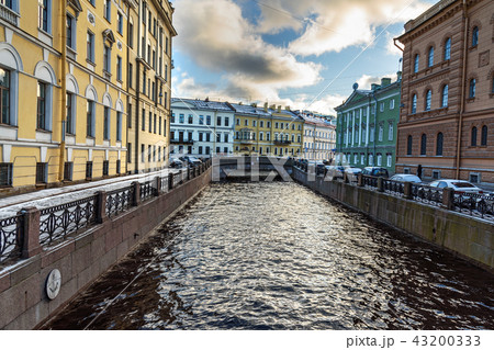 Winter Canal and Millionnaya Street. St Petersburg Winter Canal and Millionnaya Street. St Petersburg 43200333