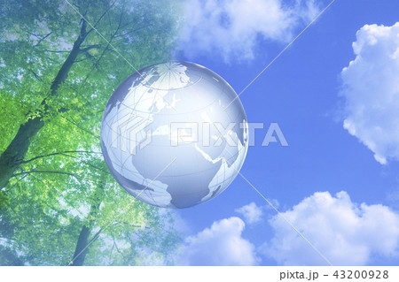 地球と空と緑 地球と空と緑 43200928