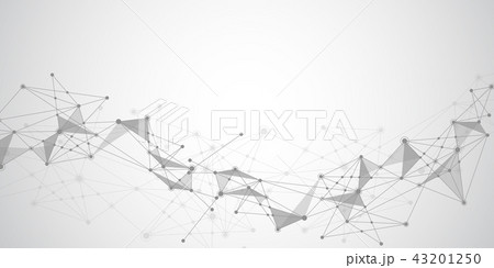 Abstract connecting dots and lines with geometricのイラスト素材 [43201250] - PIXTA