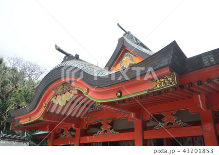 青島神社の拝殿（宮崎県宮崎市青島） 43201853