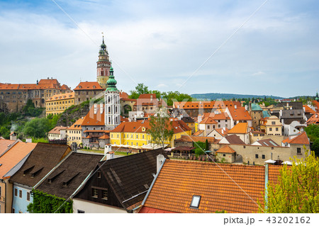 Cesky Krumlov skyline in Czech Republic Cesky Krumlov skyline in Czech Republic 43202162