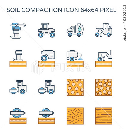 soil compaction icon soil compaction icon 43202613