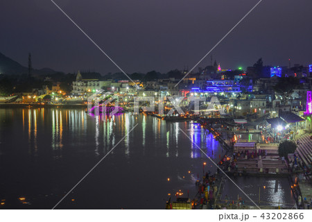 Pushkar lake and the town Pushkar lake and the town 43202866