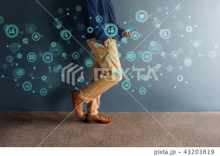 Network Connection in Daily Life Concept 43203619