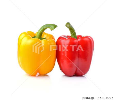 Fresh peppers isolated on white background 43204097