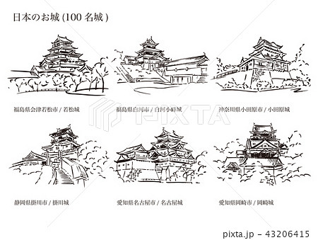 日本のお城(100名城) 43206415