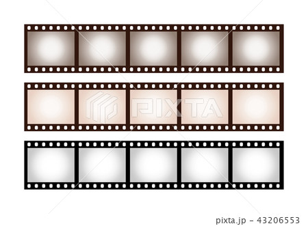 Three vintage stripes of five frames of 35 mm film 43206553