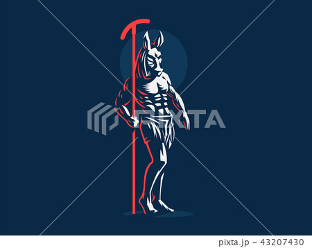 The Egyptian god Seth. Vector emblem. 43207430