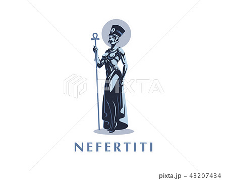 Egyptian Queen Nefertiti or Cleopatra.  43207434