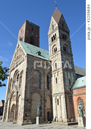 デンマーク、リーベ、尖塔教会 43209684