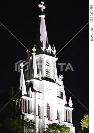 【長崎県　伊王島】夜の馬込天主堂 43210295