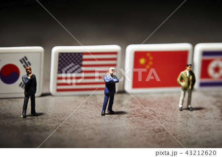 国旗とビジネスマン 43212620