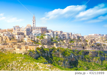 Panoramic view of ancient town of Matera, Sassi di Matera, southern Italy 43213999