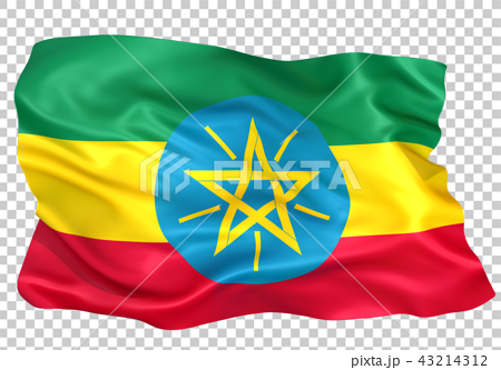 エチオピア国旗のイラスト素材