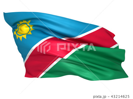 ナミビア国旗のイラスト素材