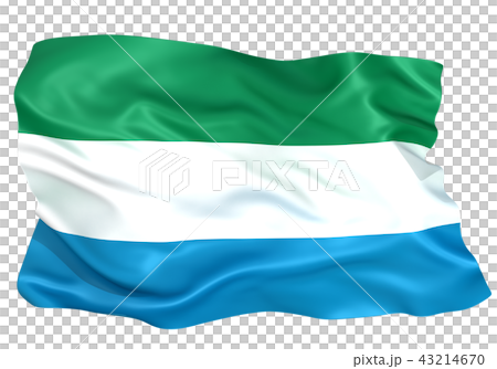 シエラレオネ国旗 43214670