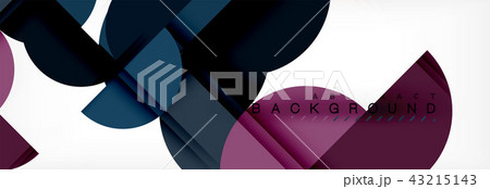 Circle modern geometrical abstract background illustration 43215143